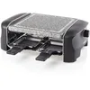 Image de Princess Raclette pour jusqu’à 4 personnes   avec plaque en pierre naturelle et thermostat réglable, 600 W, poêlons antiadhésifs inclus, facile à nettoyer
