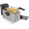 Image de Princess Friteuse en acier inoxydable 3 L 2000 W   Technologie zone froide pour une huile plus propre et moins d’odeurs, chauffe rapide, design élégant, panier amovible, facile à nettoyer
