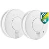 Image de Smartwares Lot de 2 détecteurs de fumée FSM-11517 - NF - Capteurs optiques 10 Ans - Piles 5 Ans remplaçables