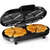 Image de Tristar Gaufrier WF-2120   10 gaufres à la fois   Châssis en acier inoxydable
