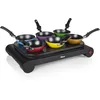 Image de Tristar Set wok pour 6 personnes avec poêles colorées   Grill électrique multifonction avec moules à pancakes, revêtement antiadhésif, idéal pour repas en famille et réunions conviviales
