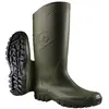 Image de Dunlop Dee   Bottes de pluie pour hommes et femmes - Bottes en caoutchouc - imperméables - court - Bout souple   PVC - Léger - Pêche   Vert   Pointures 37 à 47
