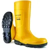 Image de DUNLOP Work-It S5   Bottes de travail pour hommes et femmes - Bottes de sécurité   Imperméable - PVC - Embout en acier - Antidérapant   Jaune   Pointures 35 à 50
