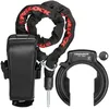 Image de TRELOCK Antivol de Cadre RS 480 Naz + Chaîne ZR 355 100/6 avec Sacoche de Selle - Ouverture de 70,7 mm de Large