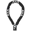 Image de AXA Clinch 6-85 Antivol à chaîne - Longueur 85 cm - Niveau de sécurité 8 - Avec 2 clés réversibles - Housse de protection noire