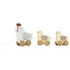 Image de Jouet à tirer poule en bois FSC Little Farm