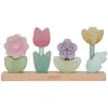 Image de Puzzle fleurs à empiler en bois FSC Fairy Garden