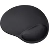 Image de Trust Bigfoot Tapis de Souris Ergonomique avec Repose Poignet en Gel, 236 x 205 mm, avec Remplissage, Base Antidérapante, Gel Pad pour Ordinateur, PC, Portable, Bureau - Noir
