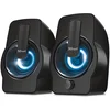 Image de Trust Gemi RGB Enceinte PC 2.0,Haut Parleur 12 W (6 W RMS), Noir
