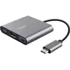 Image de Trust Station daccueil USB-C® DALYX 3-IN-1 USB-C ADAPTER Convient pour les marques: universel