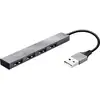 Image de Trust 23786 Hub USB 4 ports USB-A USB 2.0 480 MBit/s Trust Halyx Aluminium 4-Port Mini USB Hub - Hub