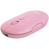 Image de Trust Puck Souris sans Fil Rechargeable, Bluetooth ou 2,4 GHz avec Mini Récepteur USB, Bouton PPP, Ergonomique, Souris Plate Silencieuse pour Ordinateur Portable/PC/Mac/Macbook/Chromebook/iPad - Rose