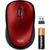 Image de Trust Yvi+ Souris sans Fil Silencieuse avec Conception Durable, 800-1600 DPI, pour Gauchers et Droitiers, Récepteur USB Stockable, Mouse Compacte pour PC, Ordinateur Portable, Mac - Rouge