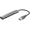 Image de Trust 24947 Hub USB 1+4 ports USB-A USB 3.2 Gen1 5 GBit/s gris foncé Halyx-4-port