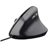 Image de Trust Bayo II Souris ergonomique USB noir 6 Boutons 800 dpi, 1200 dpi, 1600 dpi, 2400 dpi ergonomique, Touches à frappe silencieuse, molette intégrée