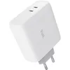 Image de Trust Maxo Chargeur USB C 65W Charge Rapide, 2 Ports USB-C, 75% Matériaux Recyclés, Prise Chargeur Rapide, Adaptateur Chargeur iPhone iPad Samsung Galaxy Ordinateur Portable Tablette - Blanc