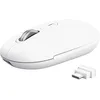 Image de Trust Seron Souris sans Fil, Molette Ultra-Rapide et Défilement Horizontal, Bluetooth + 2.4 GHz, Boutons Silencieux, 65% Plastique Recyclé, Bouton PPP, Souris Bluetooth Multi-Appareils PC Mac, Blanc
