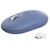 Image de Trust Seron Souris sans Fil, Molette Ultra-Rapide et Défilement Horizontal, Bluetooth + 2.4 GHz, Boutons Silencieux, 65% Plastique Recyclé, Bouton PPP, Souris Bluetooth Multi-Appareils PC Mac, Bleu