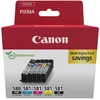 Image de Canon Lot de 5 Cartouches d'encre d'origine PGI-580 / CLI-581 (2 x Noir, Cyan, Magenta, Jaune)   Carton de sécurité Multipack