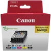 Image de CANON 2078C008 Lot de 5 cartouches d'encre 2 x noir + cyan, magenta, jaune