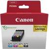 Image de Canon CLI-571 Lot de 4 Cartouches d'encre Authentiques (Noir, Cyan, Magenta, Jaune)   Carton de sécurité Multipack