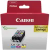 Image de Canon Encre CLI-521 dorigine pack bundle cyan, magenta, jaune 2934B015