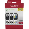 Image de Canon PG-560XL x 2 / CL-561XL Cartouches d'encre Authentiques à Haut rendement, Lot de 3 (2 x Noir, 1 x Couleur) - Carton Multipack