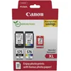 Image de Canon PG-575XL / CL-576XL High Yield Genuine Ink Cartridges, Pack of 2 (1 x Black, 1 x Colour); Includes 50 Sheets of 4x6 Photo Paper - Cardboard Multipack