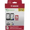 Image de Canon PG-575 / CL-576 Lot de 2 Cartouches d'encre Authentiques (1 x Noir, 1 x Couleur) Comprend 50 Feuilles de Papier Photo 4 x 6   Multipack en Carton