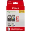Image de Canon Pack Encre & Papier - PG-540/CL-541 Cartouches d'encre Authentiques pour imprimante - 2 Packs (1 x Noir, 1 x Couleur) & Papier Photo 4x6 (50 x Feuilles)