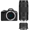 Image de Canon EOS R50 Appareil Photo Hybride + Objectif RF-S 18-45mm + RF 75-300mm Kit Double Zoom - Appareil Photo numérique avec autofocus + détection de scène et des Visages, Animaux véhicules Vidéo 4k