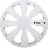 Image de AutoStyle Enjoliveurs 14'' pouces Cap De Roue Jeu Enjoliveur Auto blanc PP 5074W