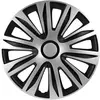 Image de AutoStyle Enjoliveurs 14'' pouces Cap De Roue Jeu Enjoliveur Auto noir/argenté PP 5204