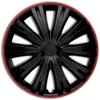 Image de AUTO-STYLE Jeu d'enjoliveurs Giga R 15-inch noir/rouge
