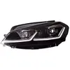 Image de AUTO-STYLE Set de Phares compatible avec Volkswagen Golf VII Facelift (7.5) 2017- - Noir - incl. Feux Dynamiques