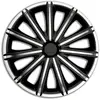 Image de AutoStyle Enjoliveurs 17'' pouces Cap De Roue Jeu Enjoliveur Auto noir/argenté PP 5117SB