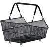 Image de Basil Cento S MIK Panier de vélo arrière Noir   Système MIK verrouillable avec système MIK résistant aux intempéries, Volume de 11 litres, idéal pour Les Courses et l'utilisation Quotidienne