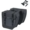 Image de Basil Tour Waterproof MIK Sacoche Double Noir 28 l avec système MIK verrouillable Idéal pour Les Courses et Les randonnées