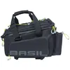 Image de Basil Miles Pro MIK Sacoche de Porte-Bagages imperméable avec système MIK verrouillable Noir 9-36 l Idéal pour Les Longues randonnées