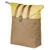 Image de Basil Vive Sacoche de vélo individuelle pour Porte-Bagages, étanche, 15-20 l, avec Compartiment pour Ordinateur Portable, réfléchissant, en matériau recyclé, MIK Hooks, 29 x 11 x 34 cm, Jaune/Noir