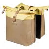 Image de Basil Vive - Double Sacoche de vélo - Étanche - 28-35 l - Réfléchissante - en matériau recyclé - 30 x 14 x 38 cm - Jaune/Noir