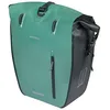 Image de Basil Rivo Sacoche de vélo individuelle pour Porte-Bagages, étanche, 25-31 l, réfléchissante, en Tarpaulin, avec Crochets MIK, 28 x 14 x 43 cm, Vert