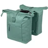 Image de Basil Brooklyn Double Sacoche de vélo - Étanche 41 l - avec Plaque d'adaptation MIK - Imperméable - Réfléchissant - en matériau recyclé - Vert