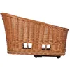 Image de Basil Pasja Mik L Panier de vélo pour Chien 38 l arrière en Osier tressé à la Main avec Plaque d'adaptation MIK verrouillable, Amovible, avec Coussin Lavable, idéal pour Les randonnées à vélo avec