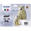 Image de Encre dorigine pour imprimante EPSON Multipack T2616/26 C13T26164010 Noir, Cyan, Magenta, Jaune