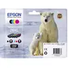 Image de Encre dorigine pour imprimante EPSON Multipack T2636/26XL C13T26364010 Noir, Cyan, Magenta, Jaune