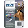 Image de Epson T1306XL Stag Genuine High Yield Multipack, 3-colours DURABrite Ultra Ink Cartridges