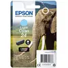 Image de Epson 24 Eléphant Cyan clair, Cartouche d'encre d'origine, XP-55 XP-750 XP-760 XP-850 XP-860 XP-950 XP-960 XP-970