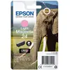 Image de Epson 24 Light Magenta Elephant High Yield Genuine, Claria Photo HD Ink Cartridge
