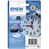 Image de Epson C13T27154010 T2715 Cartouche d'encre 27XL réveil, Multi-Pack, 3 pièces, Cyan/Magenta/Jaune Amazon Dash Replenishment est prêt & Cartouche Jet d'encre Noir XXL C13T27914010